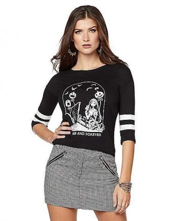 Now and Forever Raglan T Shirt - The Nightmare Before Christmas