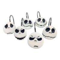 Nightmare Before Christmas Jack Skellington 12 Piece Shower Curtain Hooks