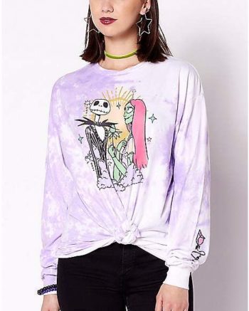 Jack Skellington and Sally Rose Long Sleeve T Shirt - The Nightmare Before Christmas
