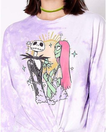 Jack Skellington and Sally Rose Long Sleeve T Shirt - The Nightmare Before Christmas