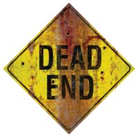 26 Inch Metal Dead End Sign