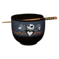 Jack Skellington Pumpkin Bowl with Chopsticks - The Nightmare Before Christmas