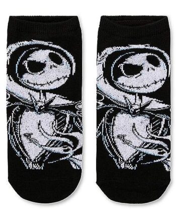 Jack Skellington and Sally No Show Socks 5 Pack - The Nightmare Before Christmas