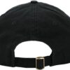 Ghostface Dad Plain Black Embroidered Patch Hat with pre-Curved Bill for Men