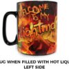 Morphing Mugs A Nightmare On Elm Street – Welcome to My Nightmare – Freddy Krueger Heat Sensitive Clue Mug – Full image revealed when HOT liquid is added - 16oz Large Drinkware