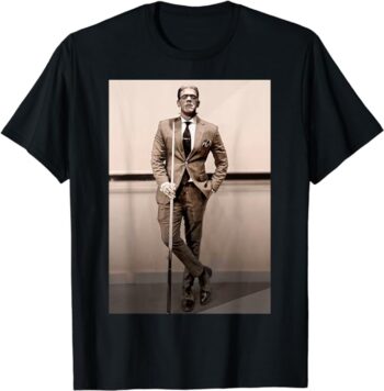 Frankenstein Dapper Frankenstein Monster In Suit Halloween T-Shirt