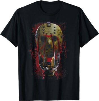 Freddy vs Jason Mask and Claws T-Shirt