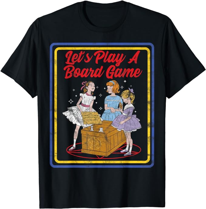 Vintage Horror, Board Game, Vintage Child Game Horror T-Shirt